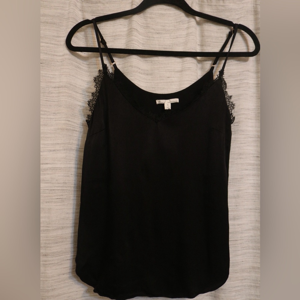 Anthropologie Black Lace Cami Top